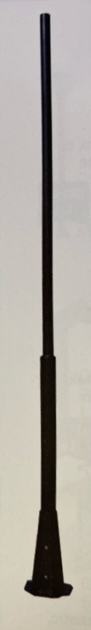 Stalp Metalic Decorativ 3,5M Baza Hexagonala 2 Brate si Globuri