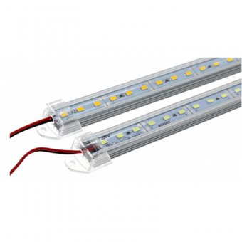 Banda LED Rigida 220V cu Profil Plastic 1M
