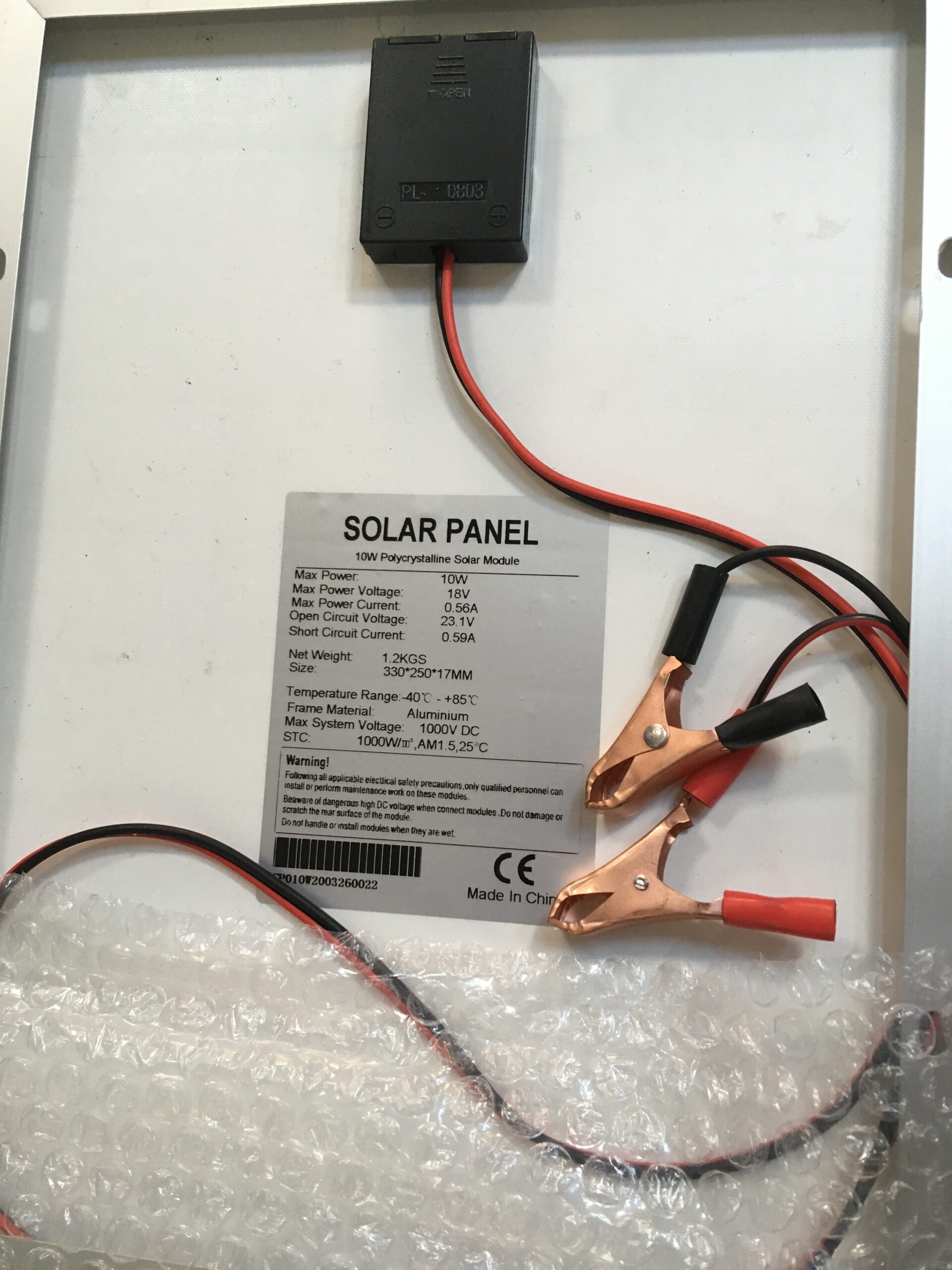 Panou Fotovoltaic Policristalin 10w - imagine 2