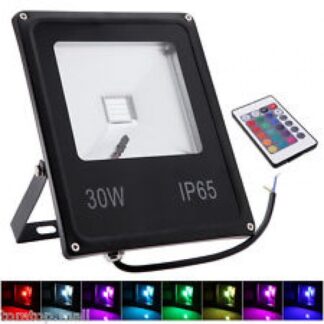 Proiector LED 30W Slim RGB Telecomanda