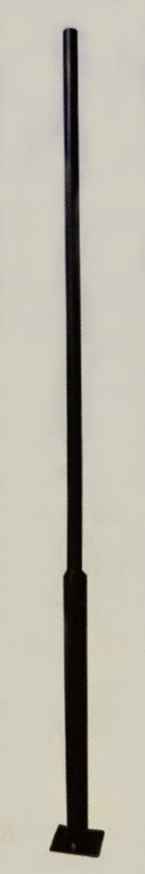 Stalp Metalic Decorativ 3M sau 4M Negru